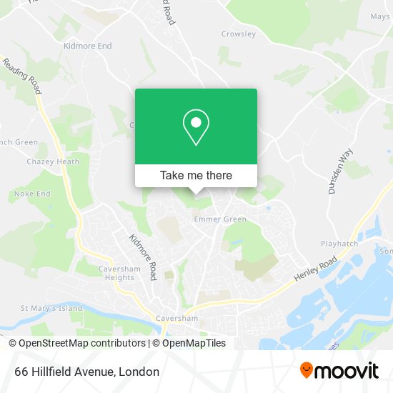 66 Hillfield Avenue map