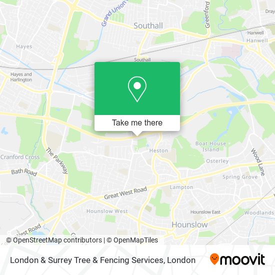 London & Surrey Tree & Fencing Services map