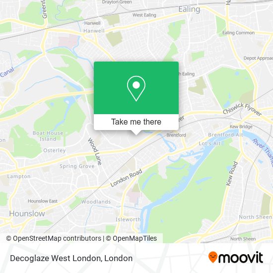 Decoglaze West London map