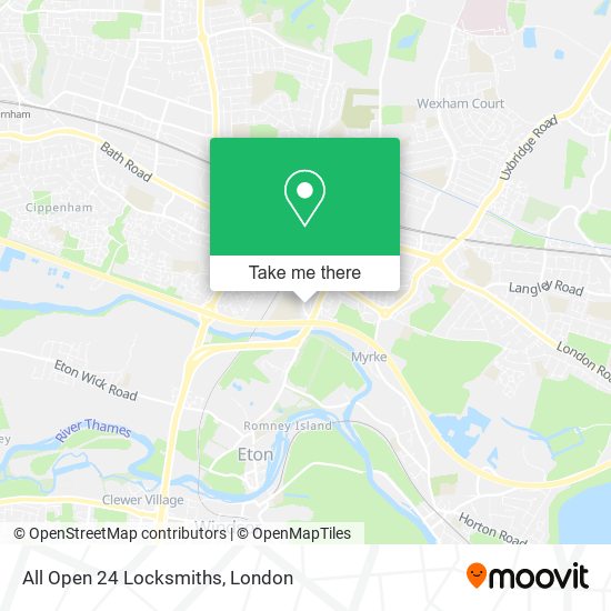 All Open 24 Locksmiths map