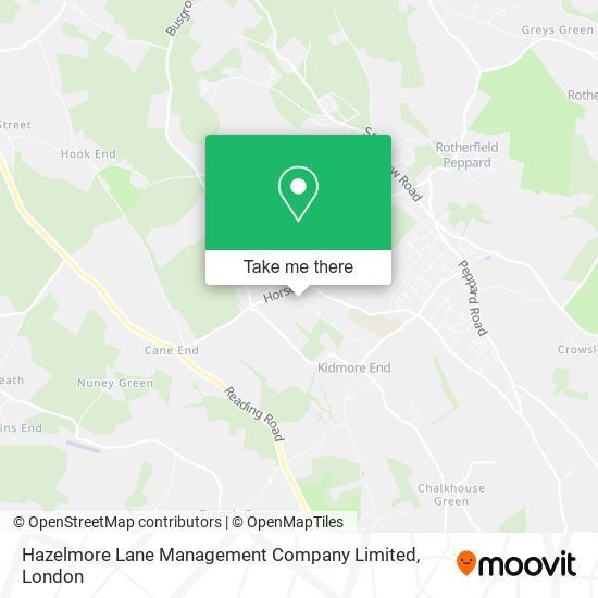 Hazelmore Lane Management Company Limited map