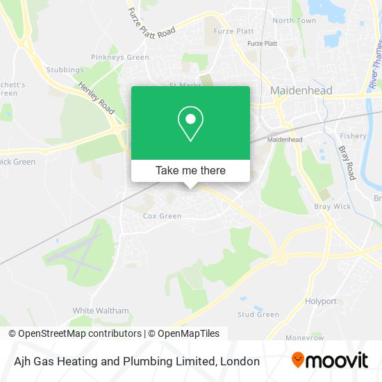 Ajh Gas Heating and Plumbing Limited map