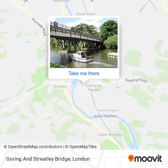 Goring And Streatley Bridge map