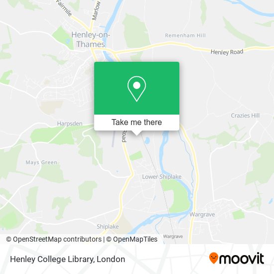 Henley College Library map
