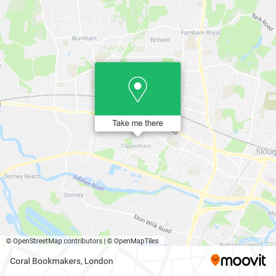 Coral Bookmakers map