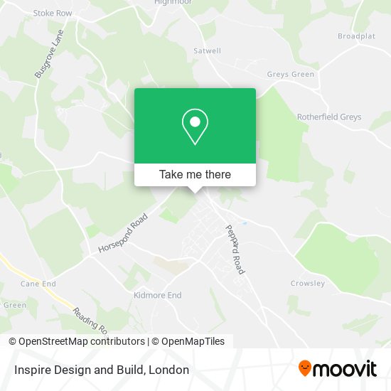 Inspire Design and Build map