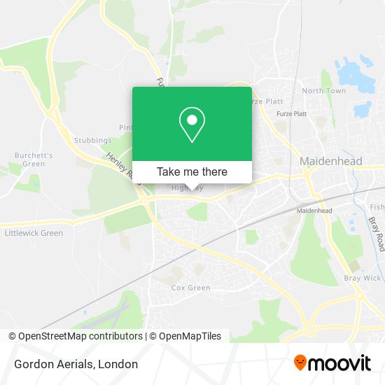 Gordon Aerials map