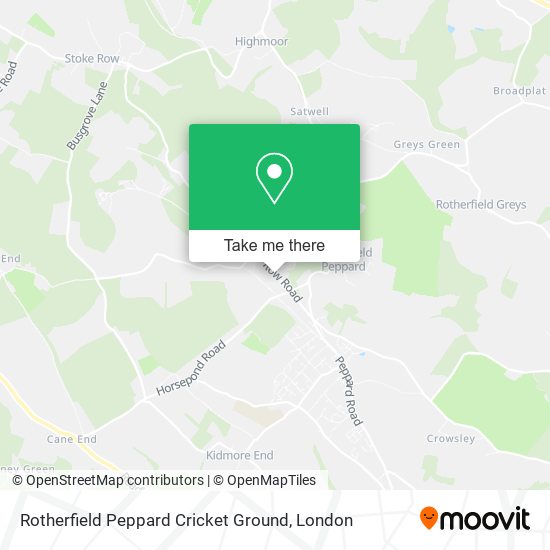 Rotherfield Peppard Cricket Ground map