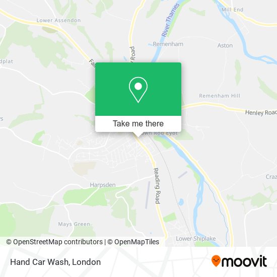 Hand Car Wash map