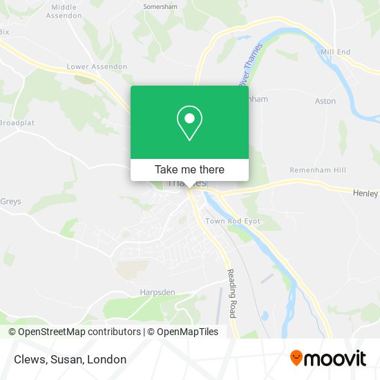 Clews, Susan map