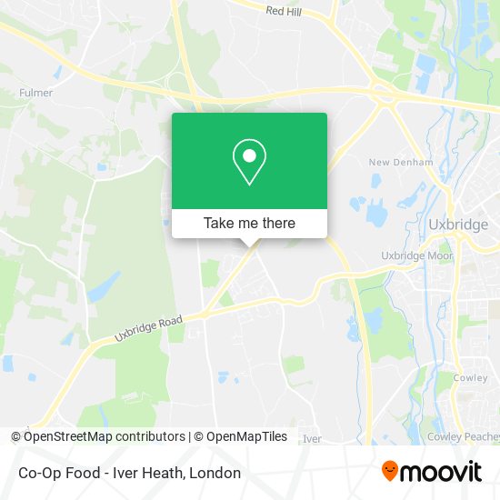Co-Op Food - Iver Heath map
