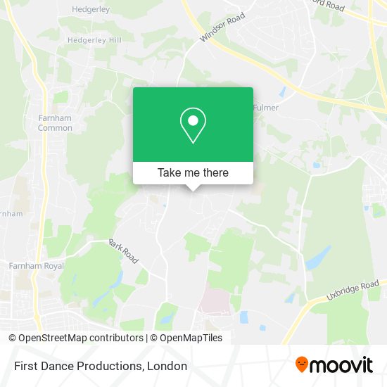 First Dance Productions map