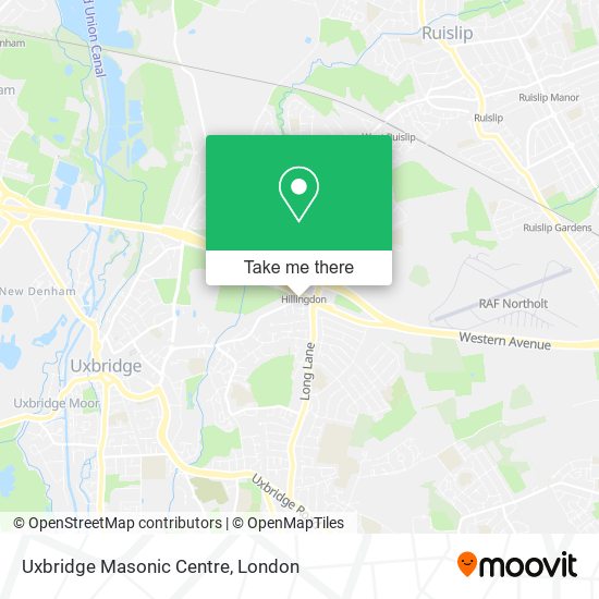 Uxbridge Masonic Centre map