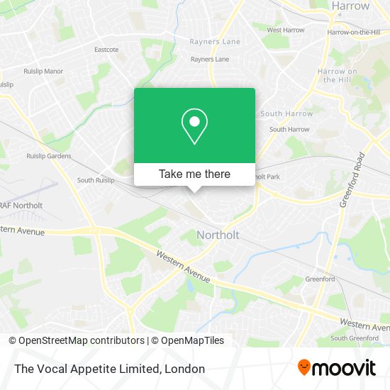 The Vocal Appetite Limited map