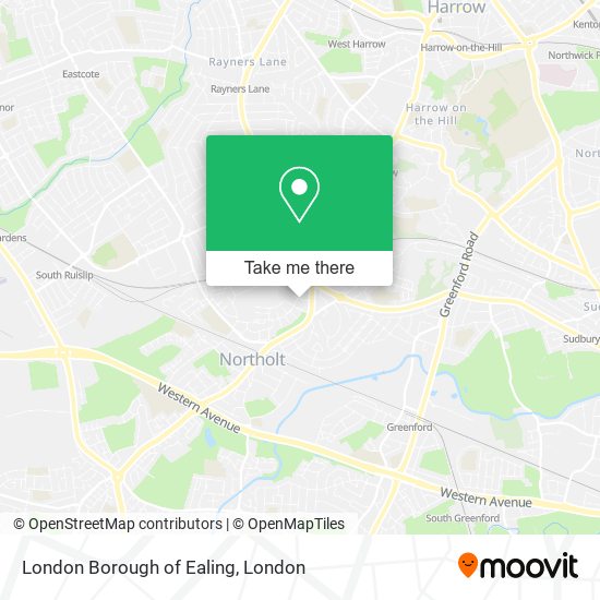 London Borough of Ealing map