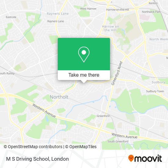 M S Driving School map