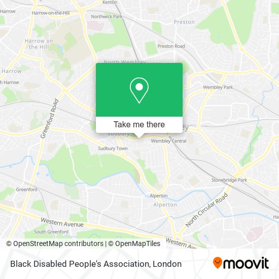 Black Disabled People's Association map