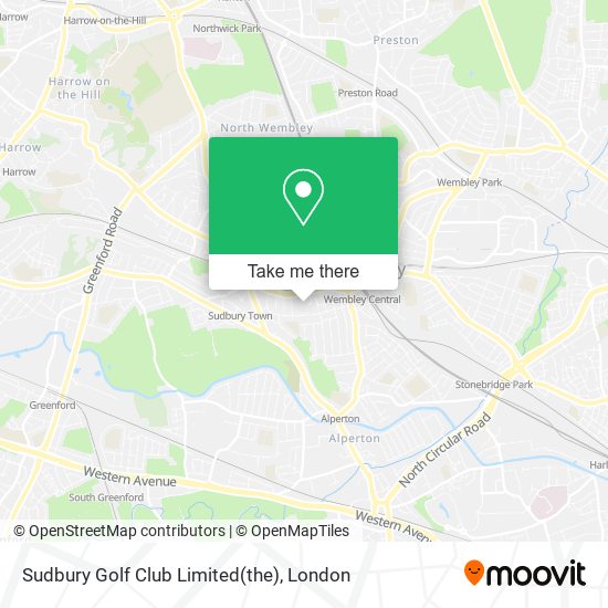Sudbury Golf Club Limited(the) map