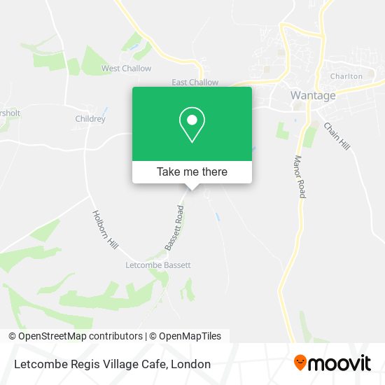Letcombe Regis Village Cafe map
