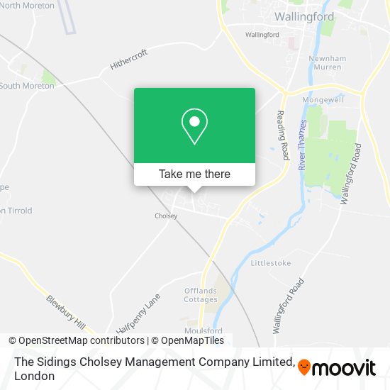 The Sidings Cholsey Management Company Limited map