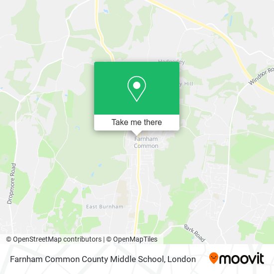 Farnham Common County Middle School map
