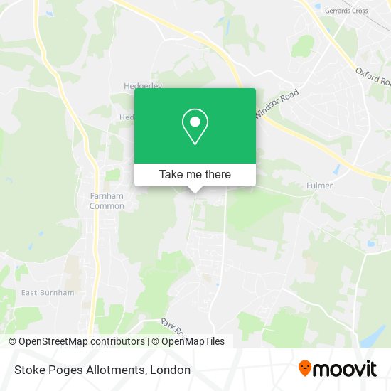 Stoke Poges Allotments map