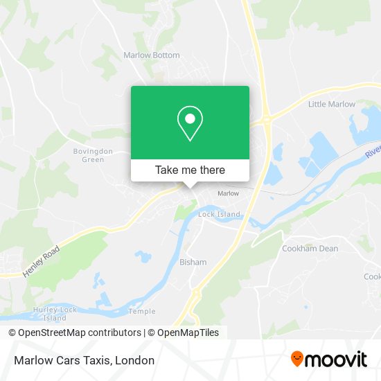 Marlow Cars Taxis map