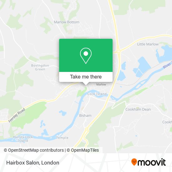 Hairbox Salon map
