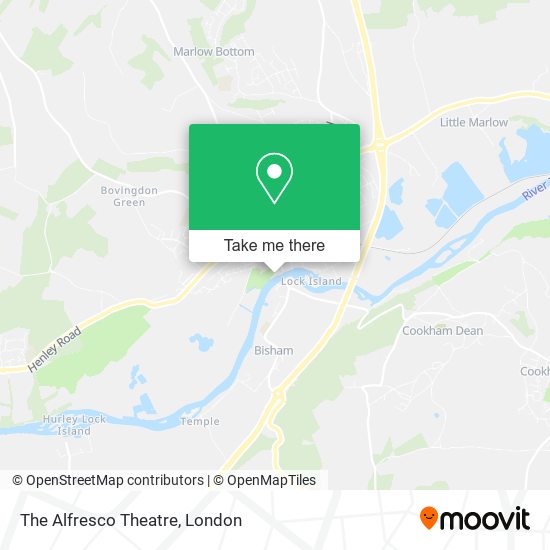 The Alfresco Theatre map