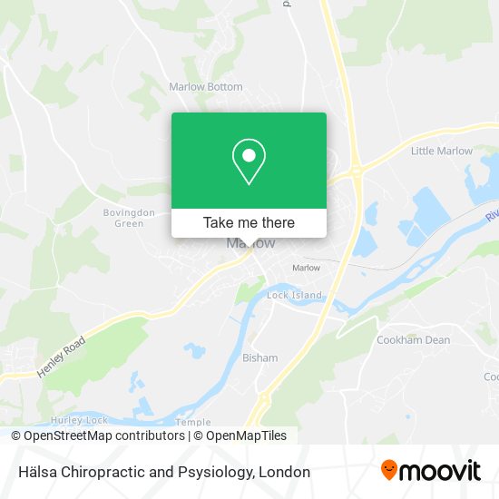 Hälsa Chiropractic and Psysiology map