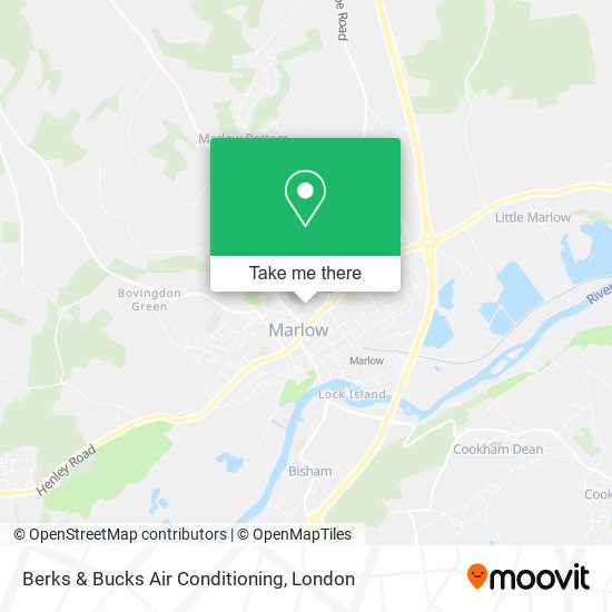 Berks & Bucks Air Conditioning map