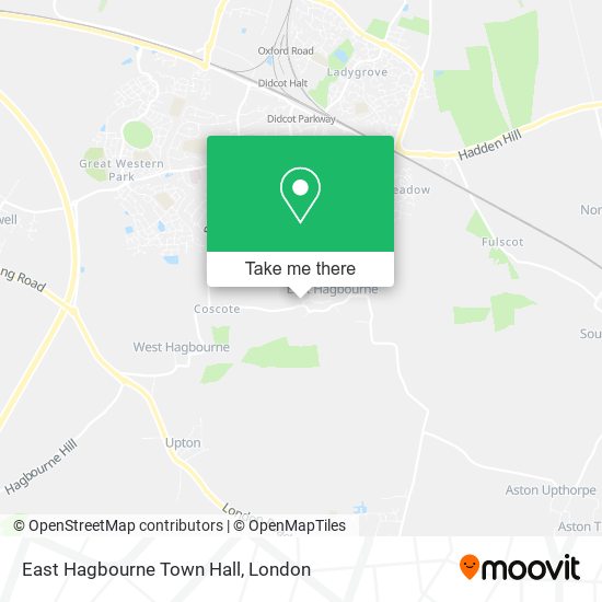 East Hagbourne Town Hall map