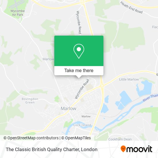 The Classic British Quality Charter map