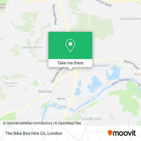 The Bike Box Hire Co map