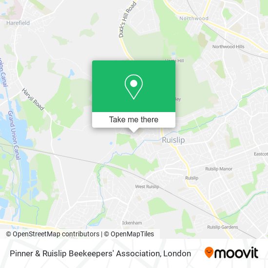 Pinner & Ruislip Beekeepers' Association map