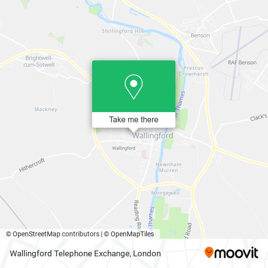 Wallingford Telephone Exchange map