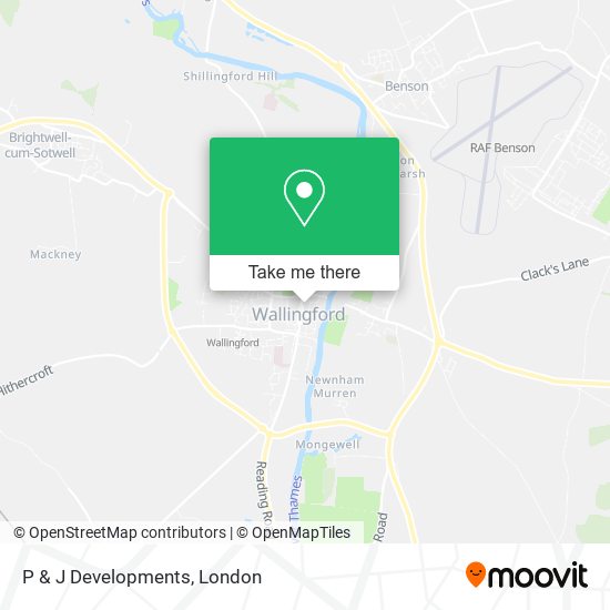 P & J Developments map