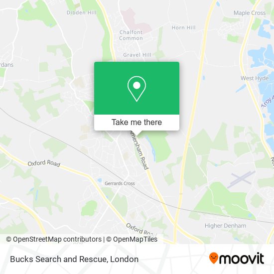 Bucks Search and Rescue map