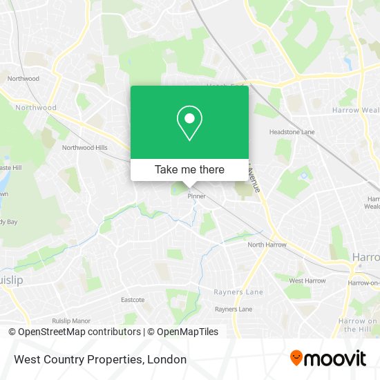 West Country Properties map