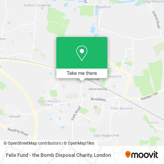 Felix Fund - the Bomb Disposal Charity map