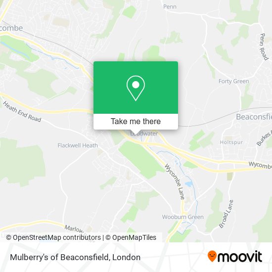 Mulberry's of Beaconsfield map