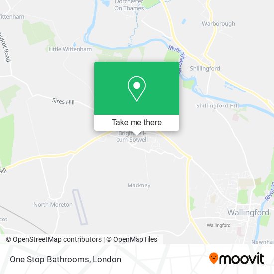 One Stop Bathrooms map
