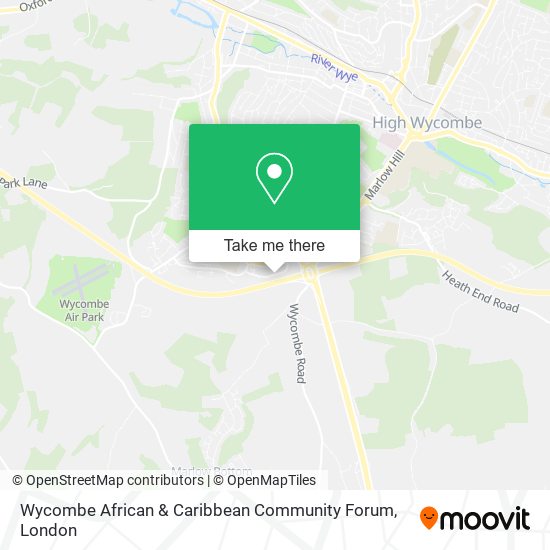 Wycombe African & Caribbean Community Forum map