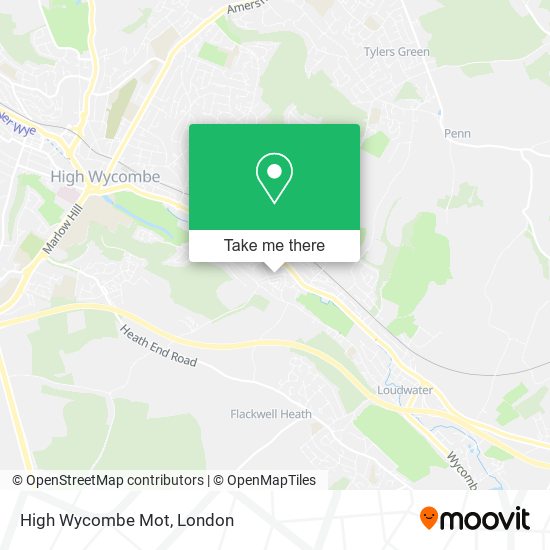 High Wycombe Mot map