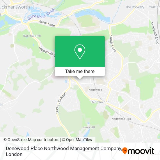 Denewood Place Northwood Management Company map