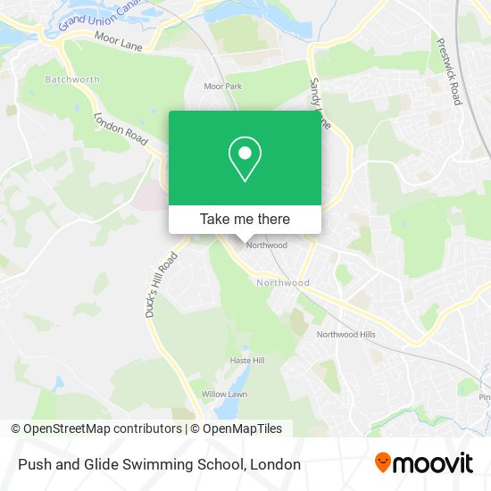 Push and Glide Swimming School map