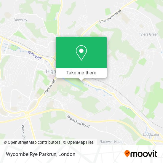 Wycombe Rye Parkrun map