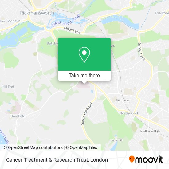 Cancer Treatment & Research Trust map