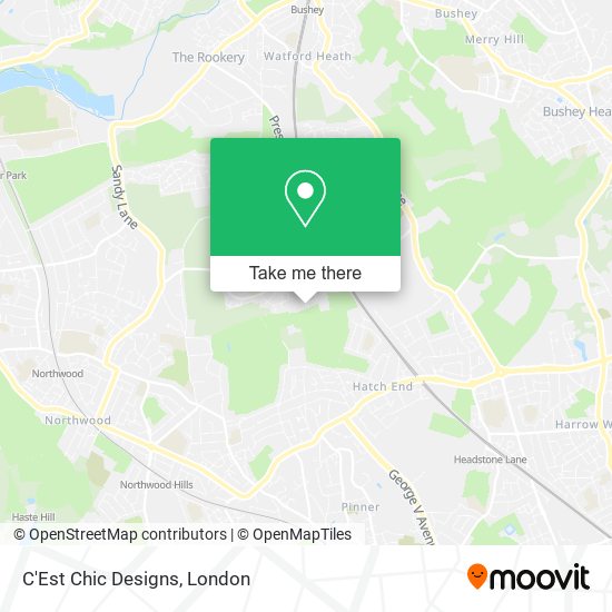 C'Est Chic Designs map