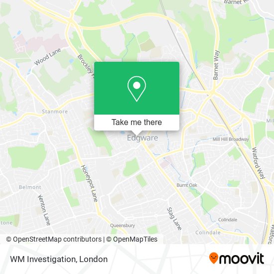 WM Investigation map